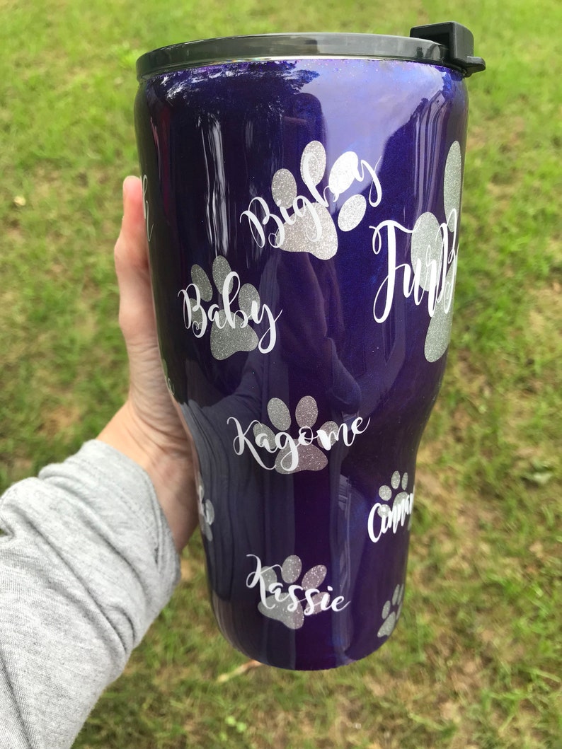 glitter tumbler epoxy tumbler monogram yeti custom yeti etsy