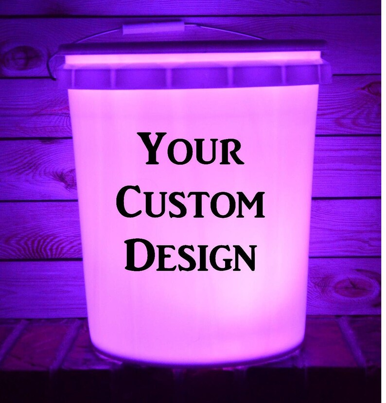 Light up Bucket LED Bucket Personalized LED Bucket Camping Etsy