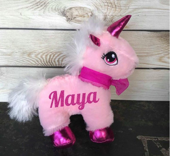 personalized stuffed unicorn