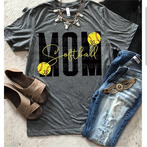 Softball Name Decal Softball Team Number and Name Group Decals Etsy