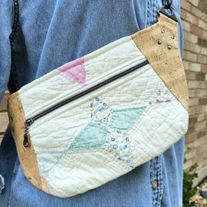 Handmade Patchwork Bum Bag: Upcycled Vintage Quilt Fanny Pack