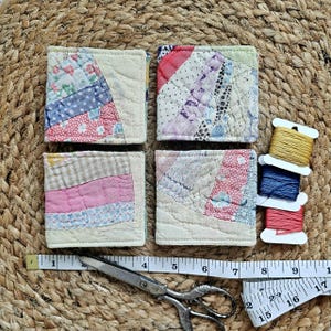 Needle Book, Sewing Needle Book, Handmade Needle Case, Needle Keeper Book, Quilted Needle Book, Quilter Gifts, Needle Craft Accessory