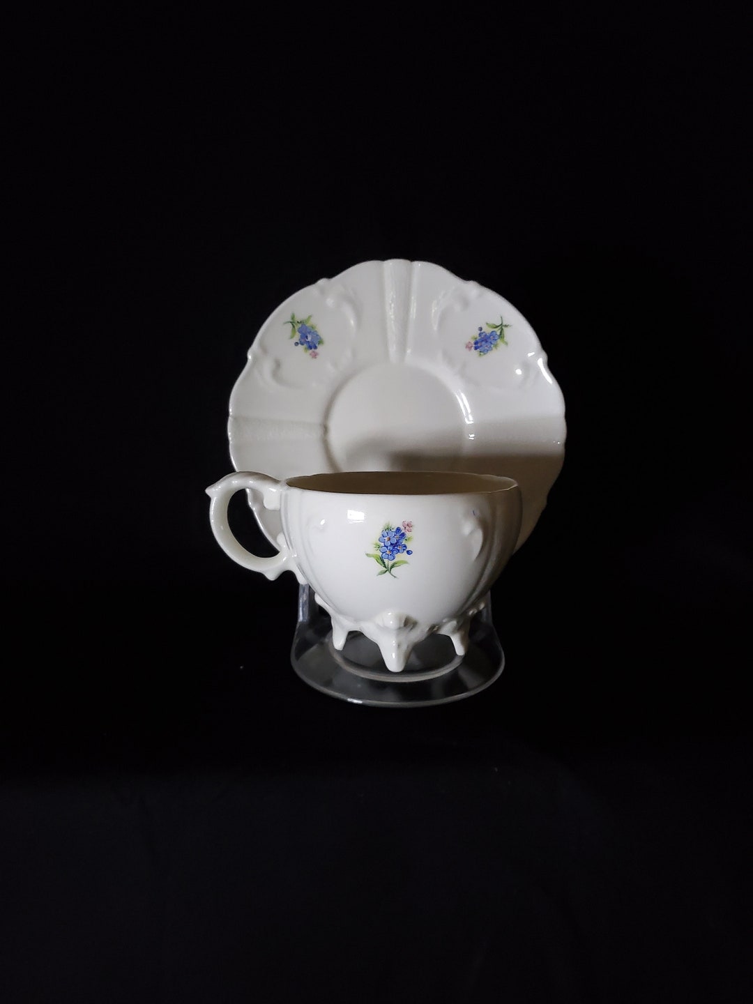 Loma Pottery Footed Cup and Saucer 537 Etsy