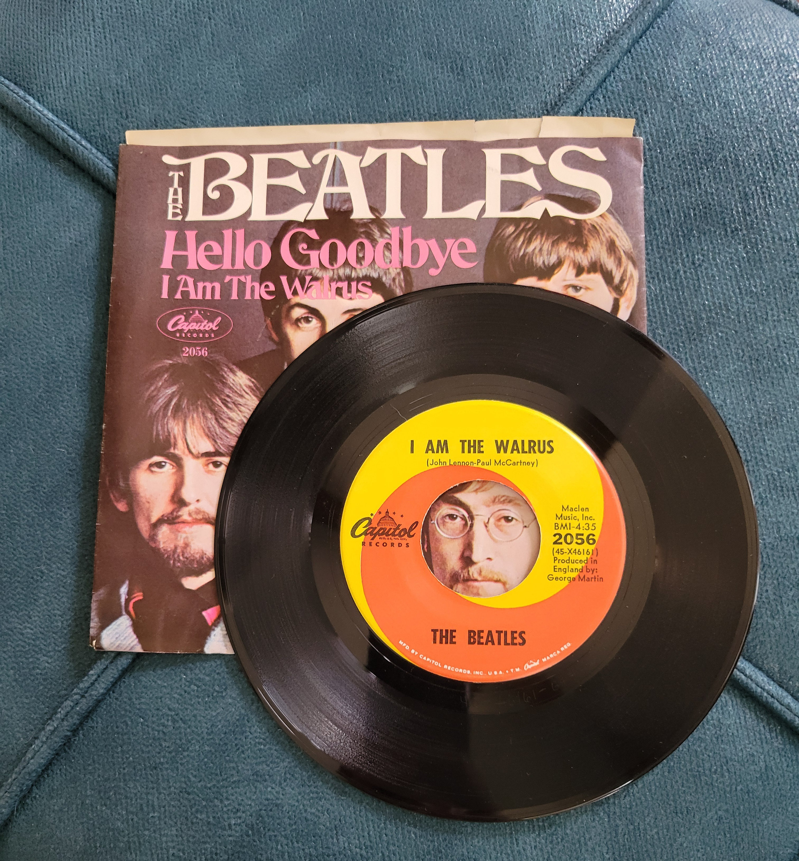 7” Beatles Hello Goodbye / I Am The Walrus R5655PROMO 	PARLOPHONE プロモ /00080 Hello Goodbye / I Am the Walrus by The Beatles (Single; Parlophone