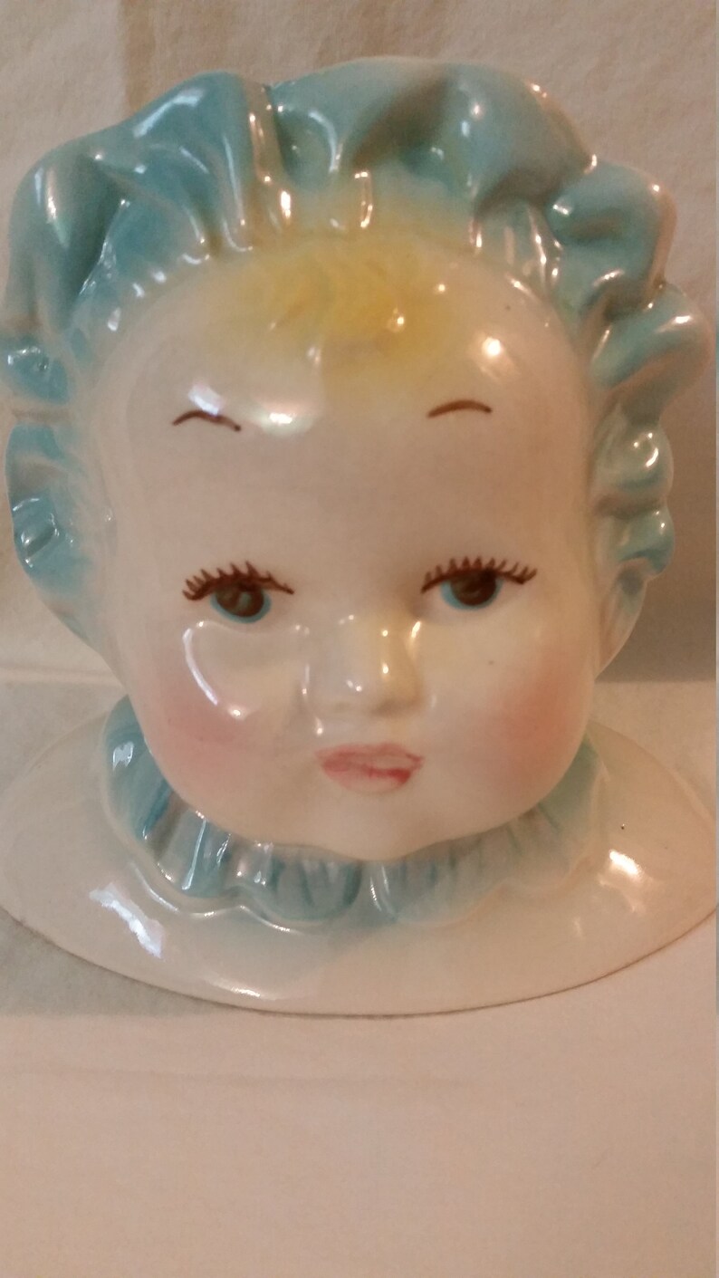Vintage Horton Ceramics Baby Head Vase Planter 194 - Etsy