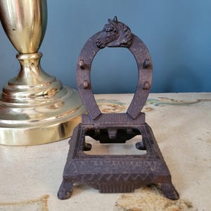 Antique cast iron inkwell stand, 1900&#39;s