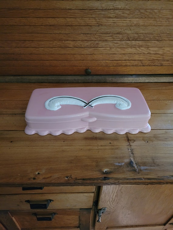 Pink Celluloid Glove Box/Jewelry Box, #945