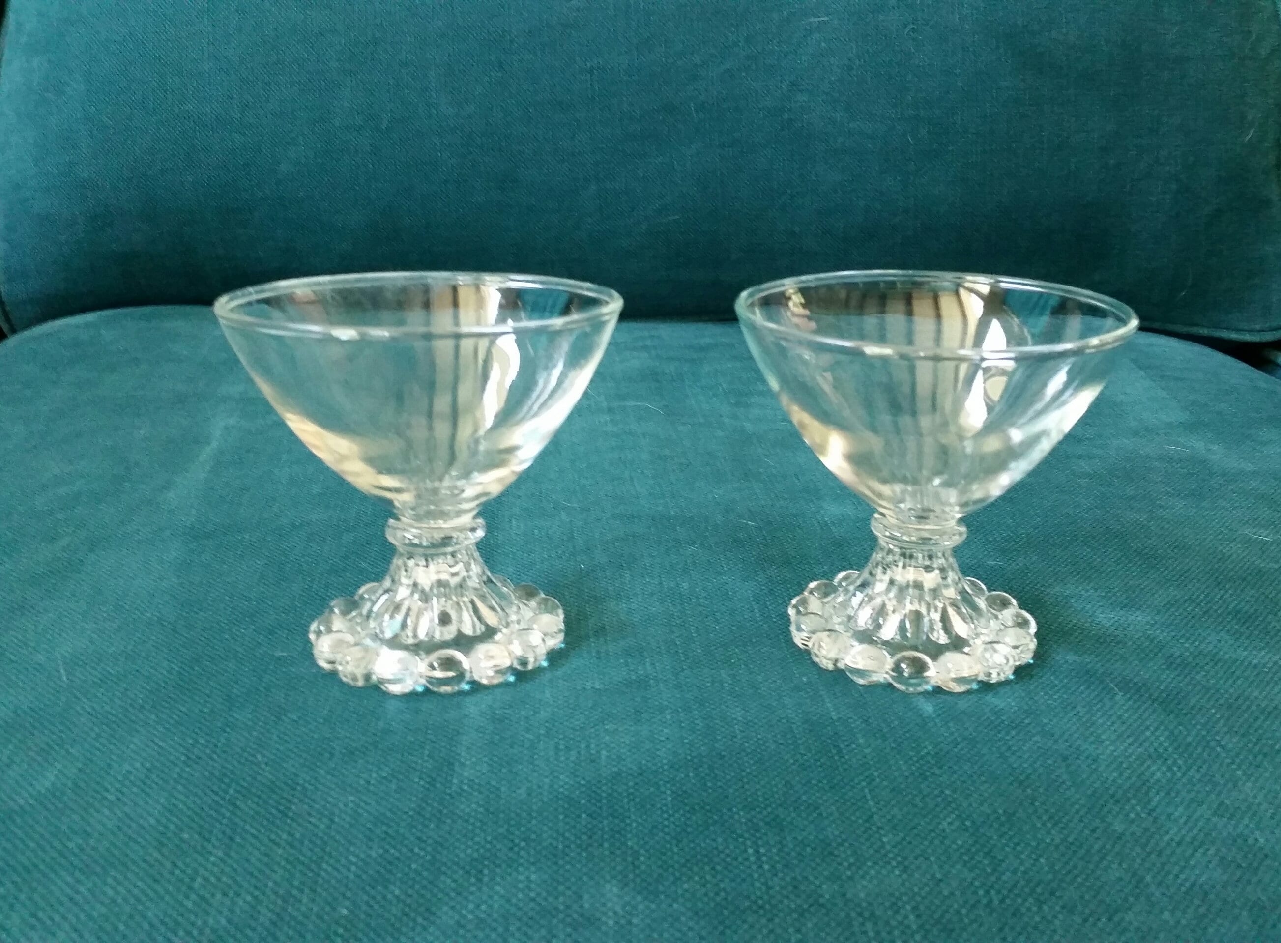 Vintage Clear Boopie Glassware Goblets Sherbet Dishes Etsy