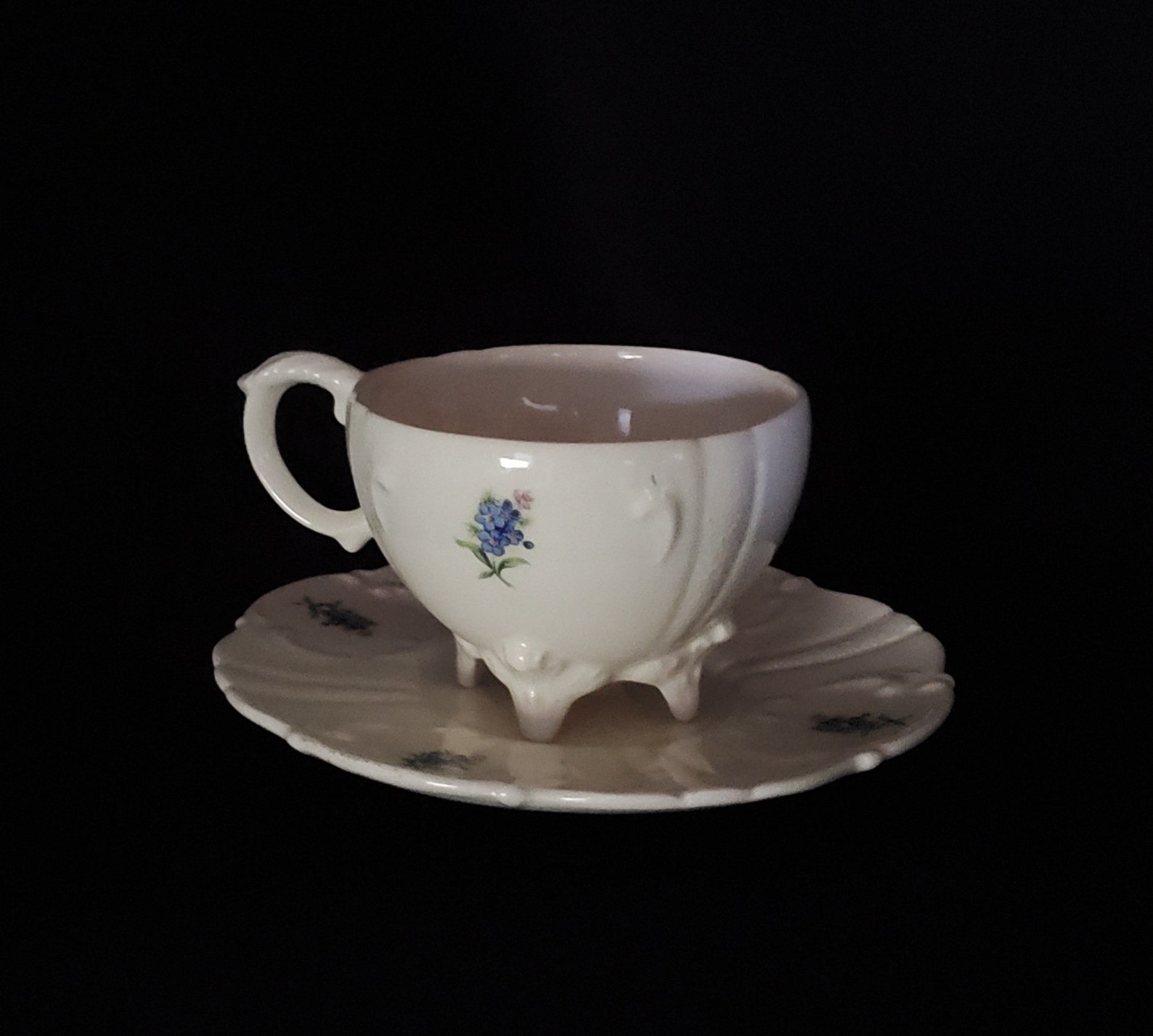 Loma Pottery Footed Cup and Saucer 537 Etsy