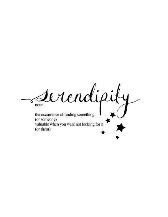 Serendipity Inspired By BTS Calligraphy Print | Etsy