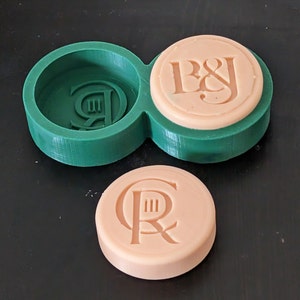 ROUNDED EDGES - Custom Made Silicone Moulds for Soap Bars Personalised Moulds