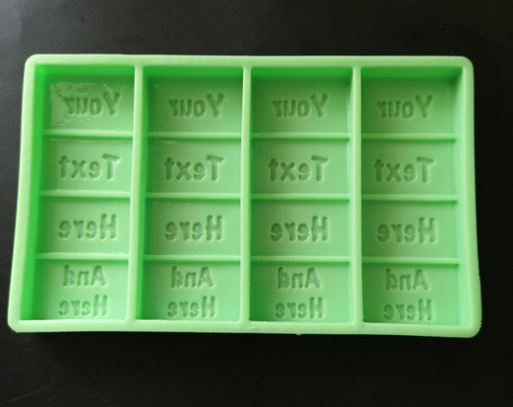 Custom Made Silicone Moulds Wax Melts Soaps Candles Snap-bar Personalised  Moulds