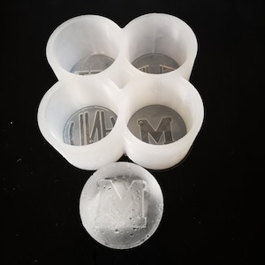 Personalised Silicone Cocktail Ice Cube Mould, Customised Cylindrical Ice Blocks