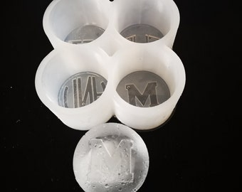 Personalised Silicone Cocktail Ice Cube Mould, Customised Cylindrical Ice Blocks