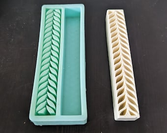 Multi-Cast Silicone Mould for Pen Blanks Pen Turning - Herringbone
