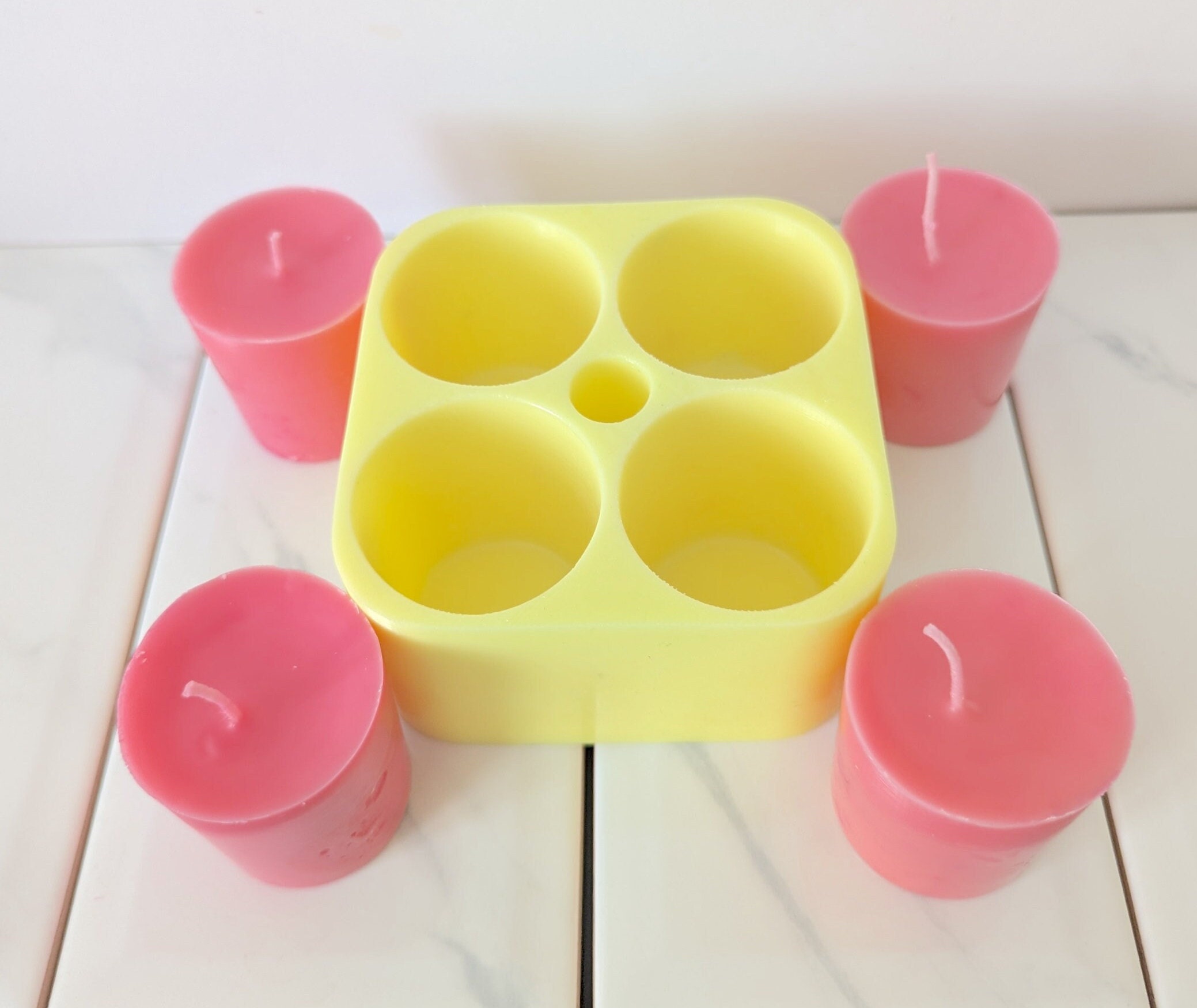 Snap-Bar Silicone Mould Wax Melts Candles Soaps Resin Tarts Silicone Mold 4  bars