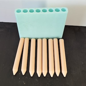 PILLAR CANDLE MOULD - Silicone Mould Aromatherapy Candles Wax 8-Cavities