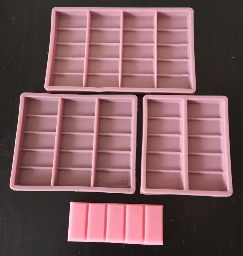 Rectangular Snap BarStyled Silicone Mould For Wax Melts Etsy