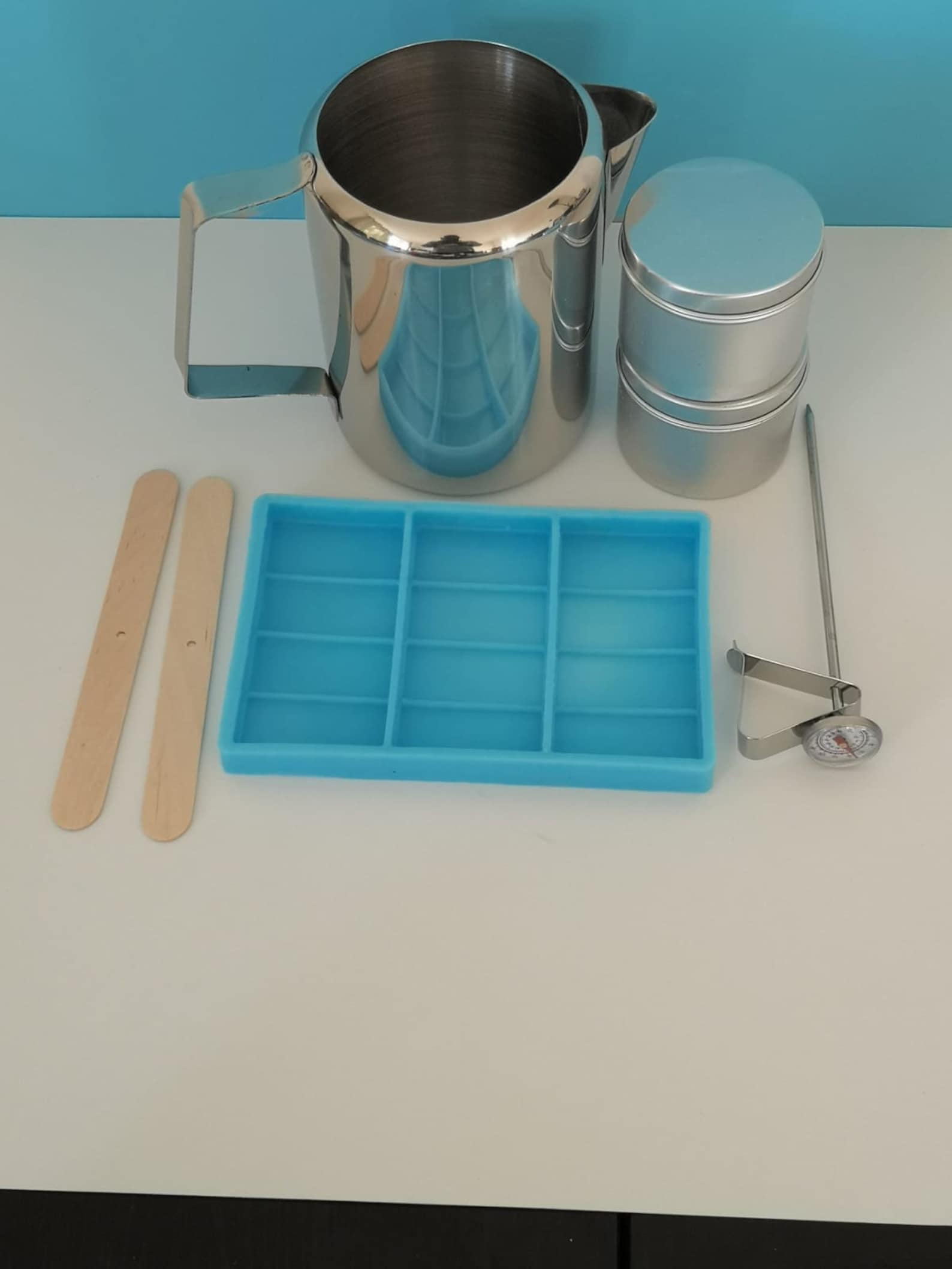 Candle & Wax Melt Making Kit Stainless Steel Jug Thermometer Etsy UK