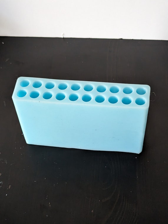 Molde Acrílico De Silicona Para Velas, Cilindro Cónico A Rayas, Grande