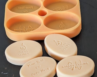 Oval Shape - Custom Silicone Moulds for Soap Bars Personalised Moulds