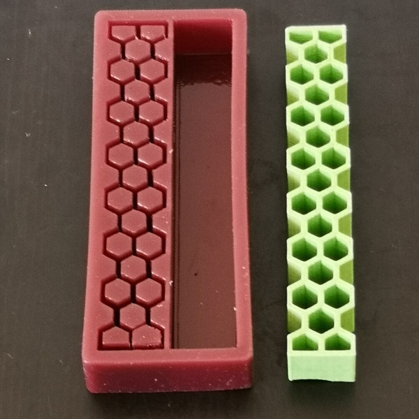 Moule en silicone multi-coulée pour ébauches de stylo - Nid d'abeille