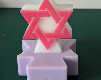 Silicone Mould for Star of David with Stand – Perfect for Resin, Soap, Candles & More