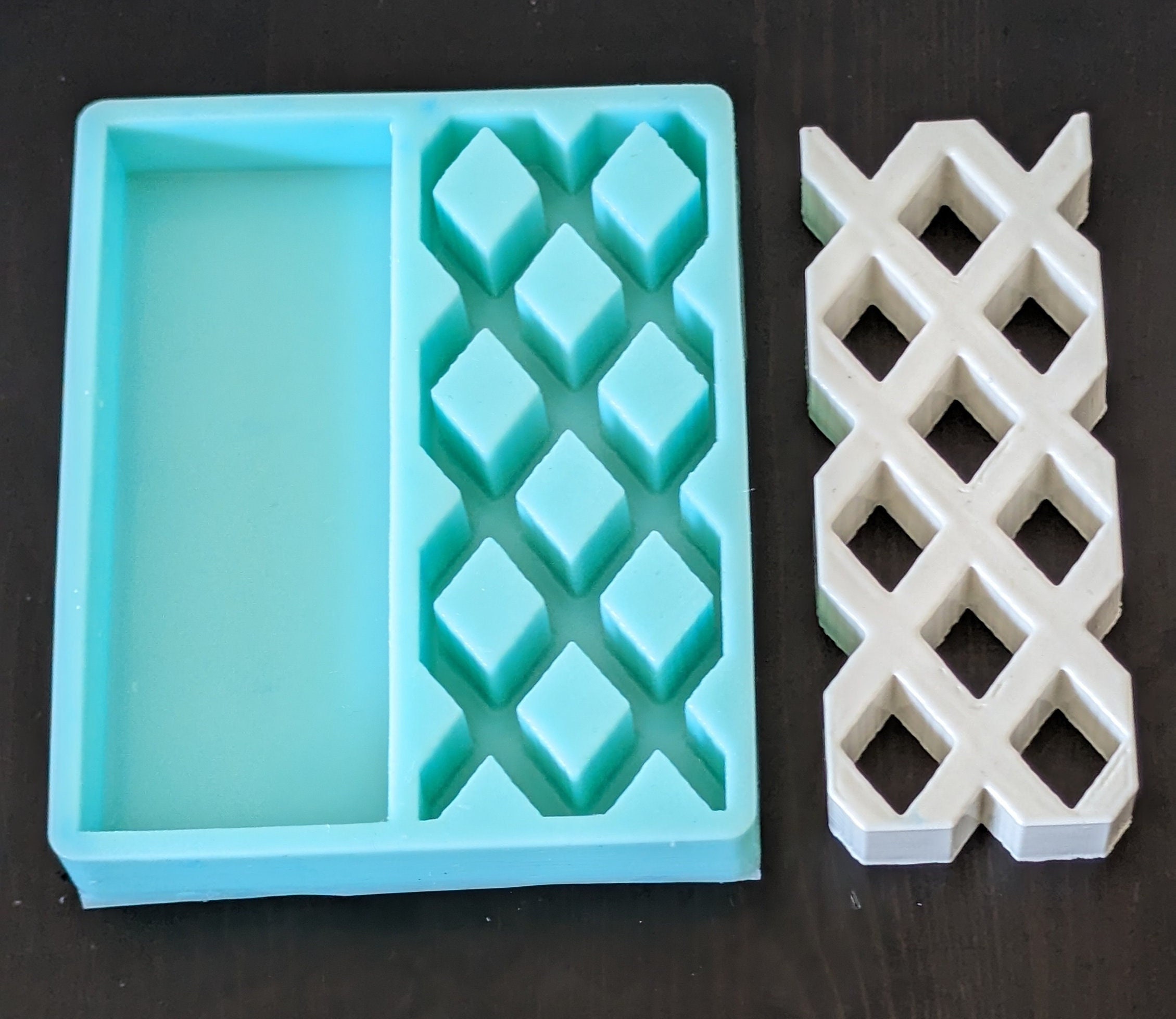 20x18x1 Romeo & Juliet Serving Board Set Silicone Mold - Nesting