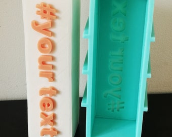 SAY It With A CANDLE - Custom Made Silicone Mould Service