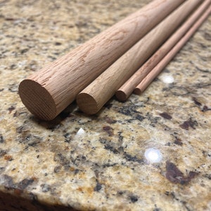 Wooden Dowels with Two Holes Round Dowel Rod for Quilt Wall Hanging (14.0,  Silver Paint Finish)
