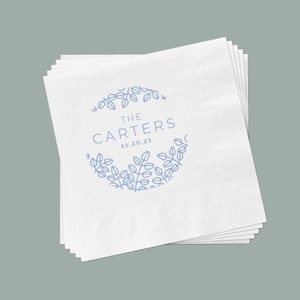 Personalized Wedding Napkins - Custom Cocktail Napkins for Parties and Events