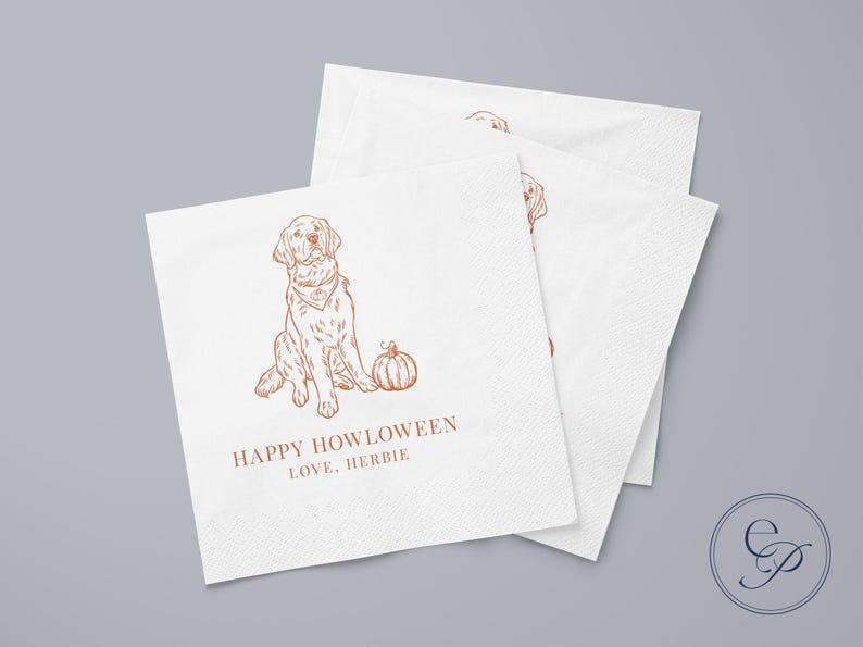 Servilletas de cóctel personalizadas para mascotas para bodas / Retrato personalizado de perro o gato / 5x5 pulgadas, 3 capas imagen 4