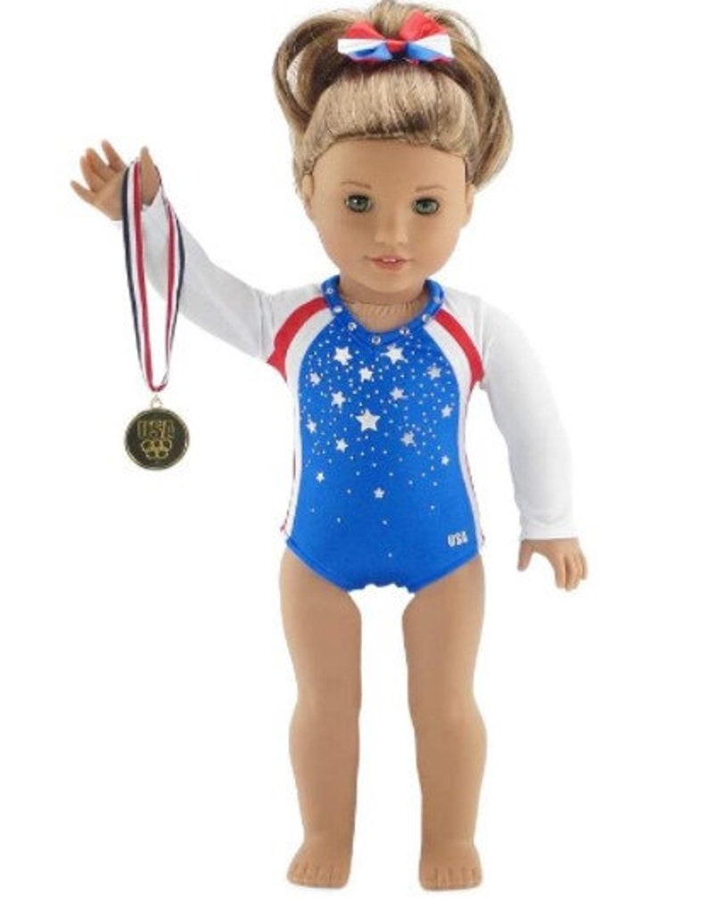 Team USAinspired gymnastics outfit for American Girl Dolls Etsy
