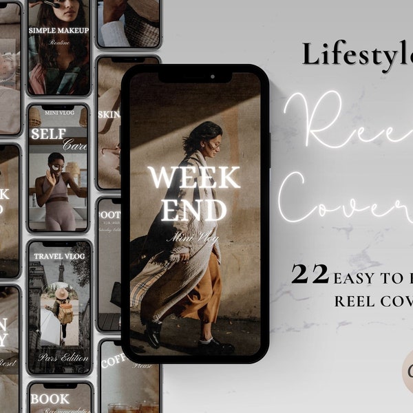 Reel Cover Template | Reel Covers Canva | Influencer Covers for Reels | Content Creator Template | Editable Reel Templates | Instagram Cover