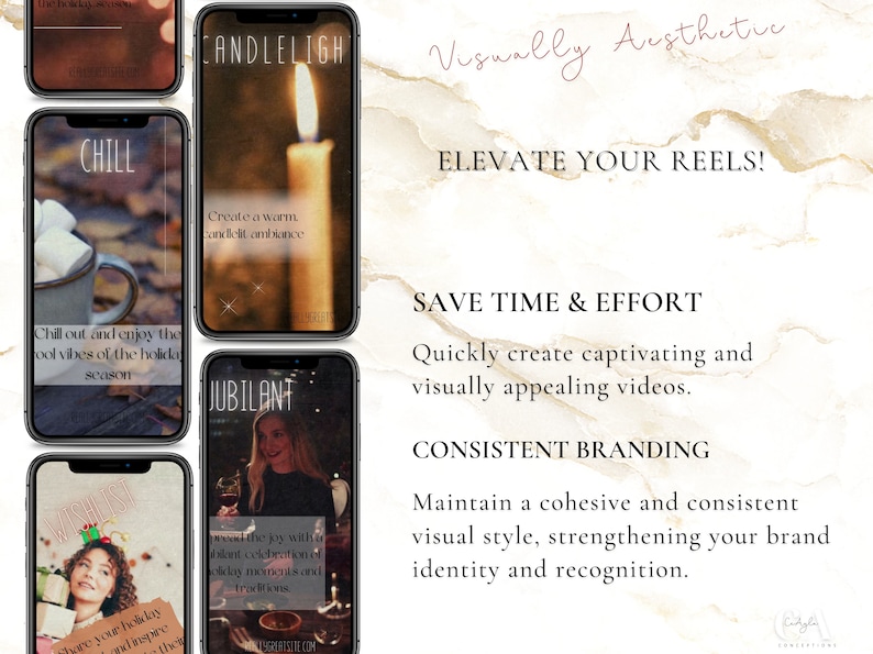 20 Festive Reels Instagram Video Template Influencer Video Reel New