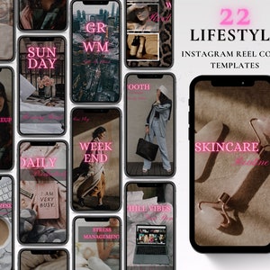 Reel Cover Vorlagen | Reel Cover Canvas | Influencer Cover für Walzen | Minimalistische Rollen | Bearbeitbares Reel Template | Instagram Cover