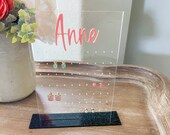 Earring Stand, Earring Holder, Personalized Acrylic Earring Holder, Acrylic Earring Stand, Jewelry Organizer, Earring Display, Gift for Her