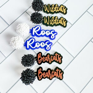 Game Day Earrings, Spirit Earrings, Team, Sports, Football Earrings, Cheer Team, Basketball