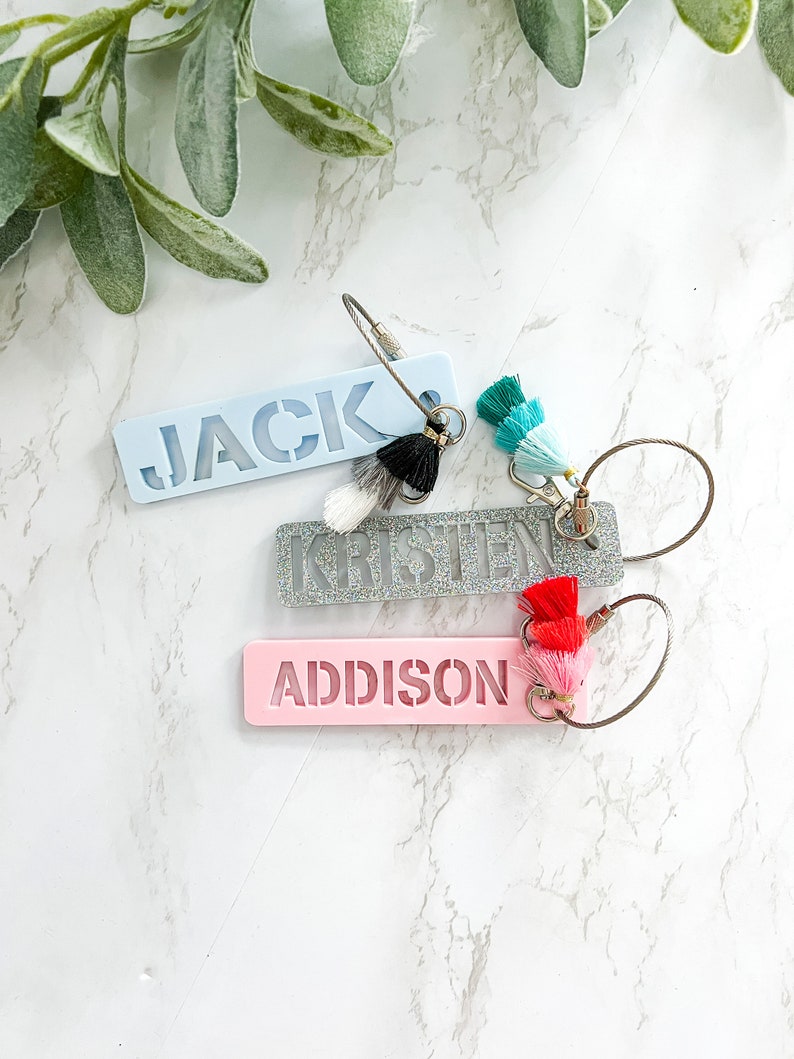 Backpack Tag Backpack Name Tag for Kids Personalized Bag Etsy