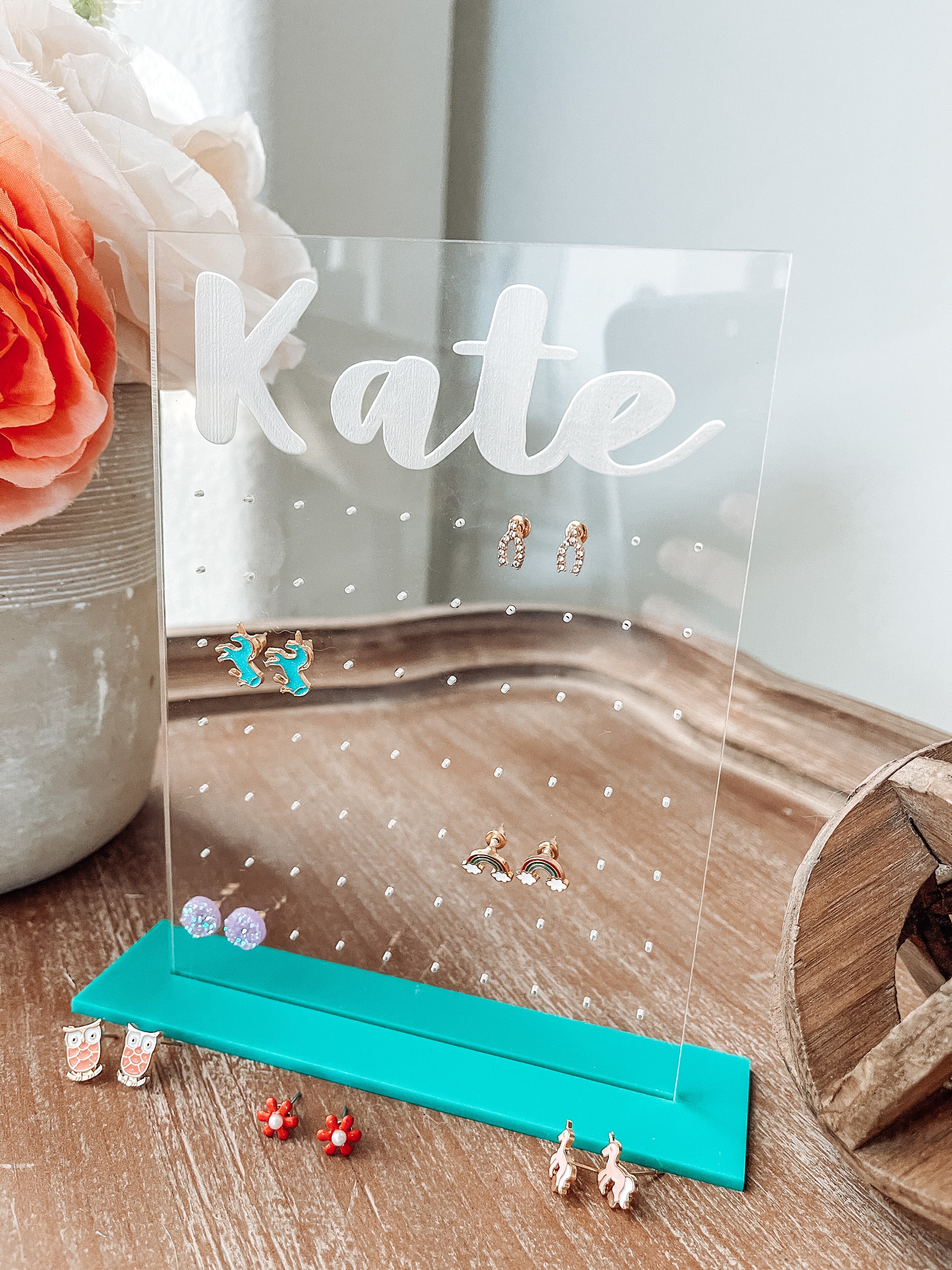 Earring Stand Earring Holder Personalized Acrylic Earring Etsy Australia