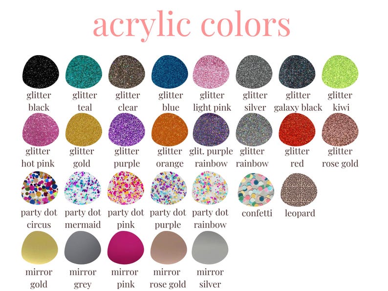 a poster with a bunch of different colors