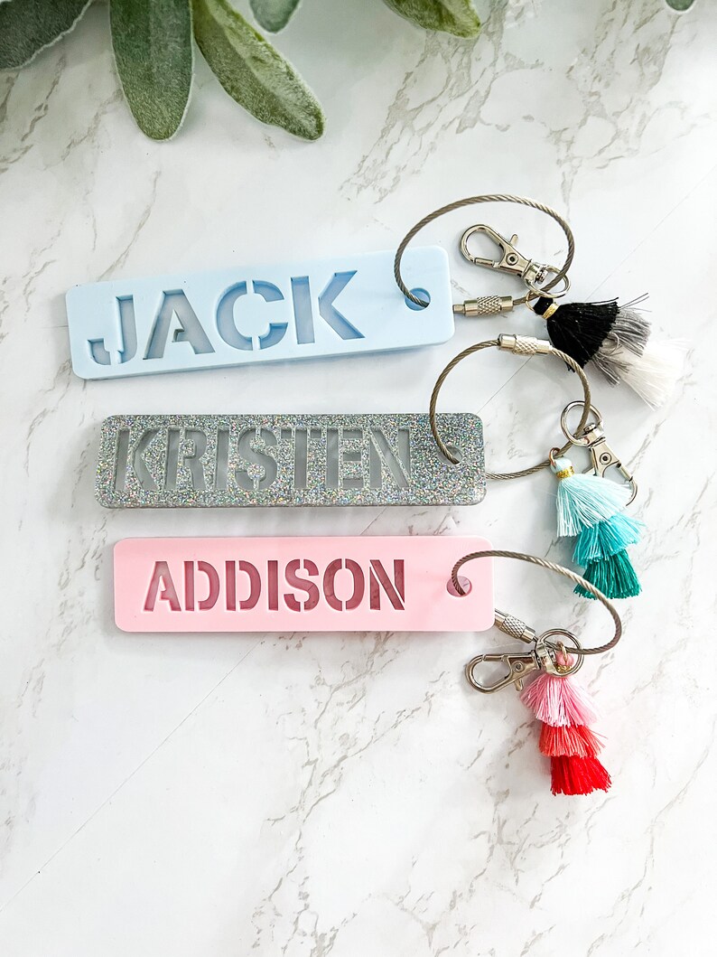 Backpack Tag Backpack Name Tag for Kids Personalized Bag - Etsy