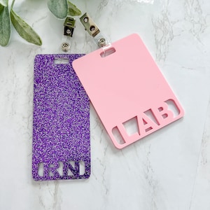Custom Badge Buddy, Oversized Personalized Badge Backer, Nurse Badge Reel, Custom Badge Holder, Medical Badge