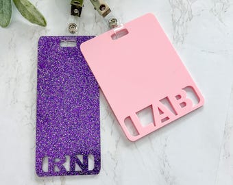 Custom Badge Buddy, Oversized Personalized Badge Backer, Nurse Badge Reel, Custom Badge Holder, Medical Badge