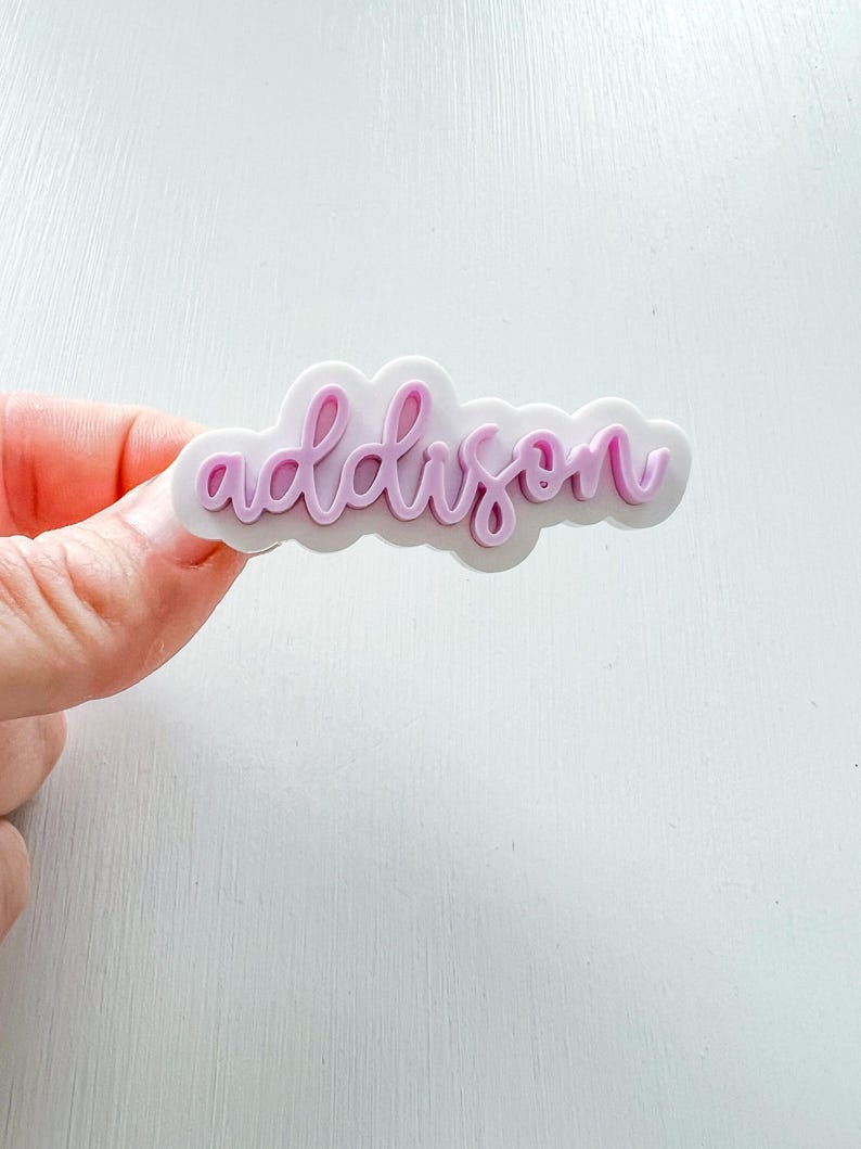 Personalized Name Hair Clip, Custom Hair Clip, Alligator Clip, Hair Bow for Girls, Hair Accessory, Personalized Hairpin, Name Hair Barrette