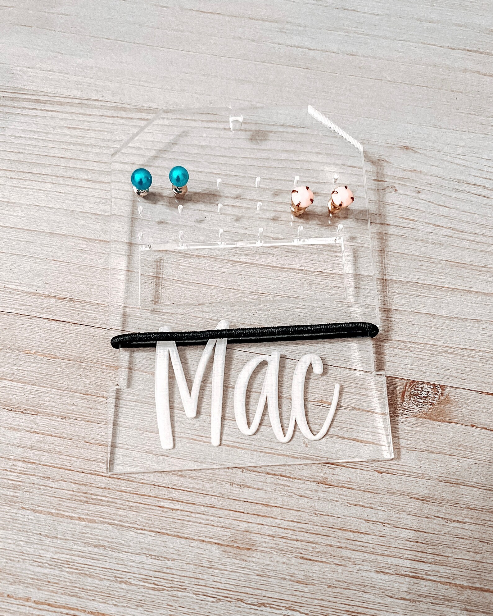 Earring Stand Travel Earring Holder Personalized Mini Etsy