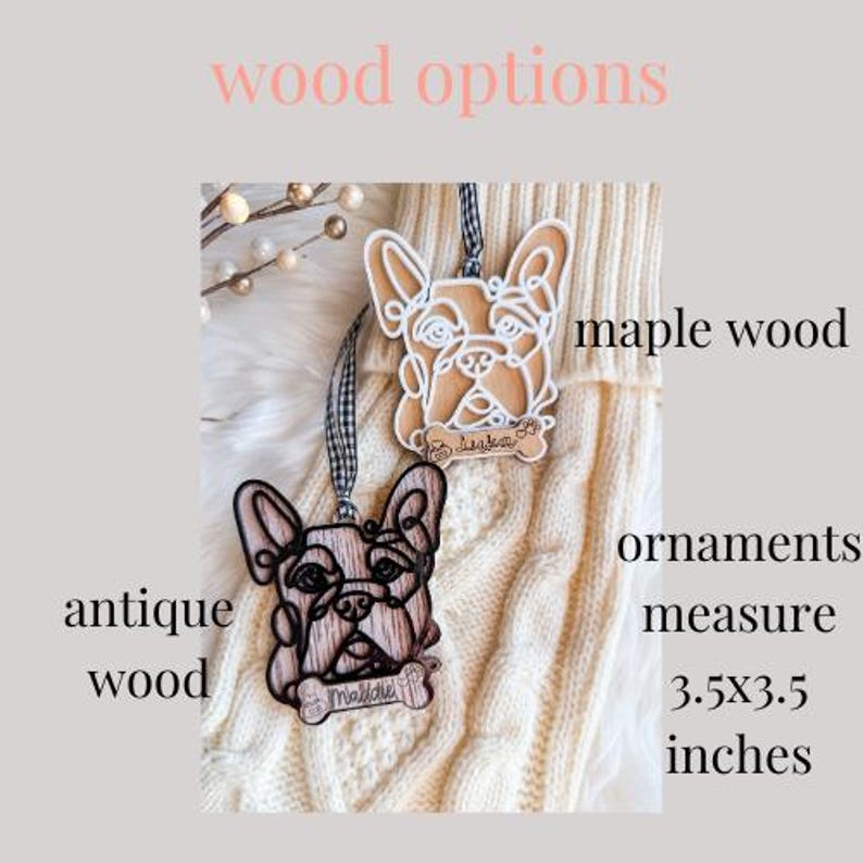 Personalized Dog Ornament, Gift for Mom, Pet Memorial Gift, Custom