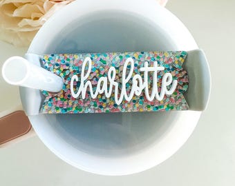 20oz or 30oz Tumbler Name Tag, Name Plate, Personalized Tumbler Name Plate, Name Tag for Tumbler