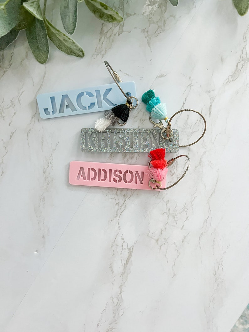 Backpack Tag Backpack Name Tag for Kids Personalized Bag Etsy