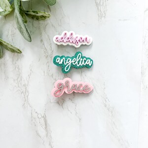 Personalized Name Hair Clip, Custom Hair Clip, Alligator Clip, Hair Bow for Girls, Hair Accessory, Personalized Hairpin, Name Hair Barrette